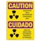 Signmission OSHA CAUTION RADIATION Sign, Radiation Area, 14in X 10in Rigid Plastic, OS-CR-P-1014-L-10181 OS-CR-P-1014-L-10181 - alternate 1